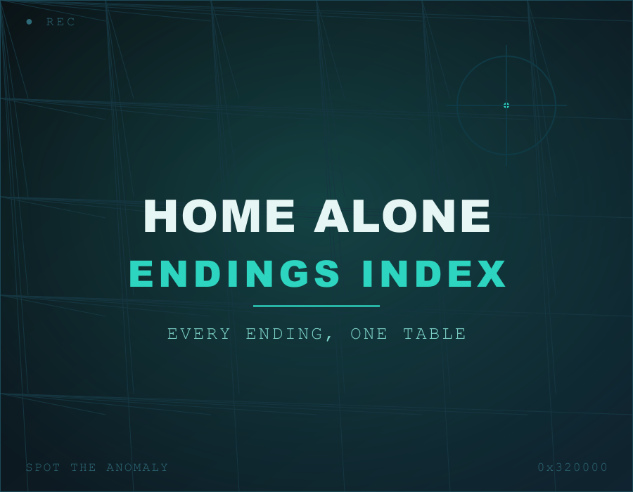 Home Alone (Anomaly) Endings Library — Every Ending, Verified or Not [2026]